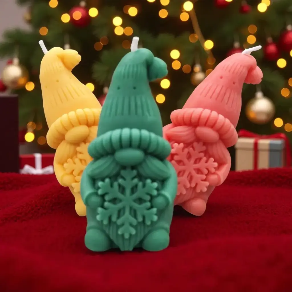 Gnomo con fiocco di neve